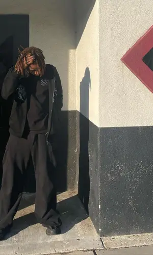 Midwxst wearing Korrupt hoody