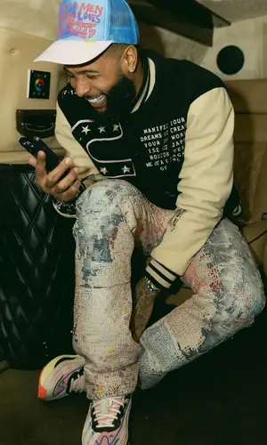 Odell Beckham Jr wearing Travis Scott Merch jacket