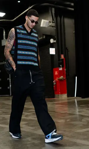 Kyle Kuzma wearing Takahiro Miyashita sweater