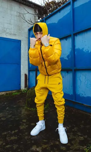 Capo Plaza wearing Nike hoody