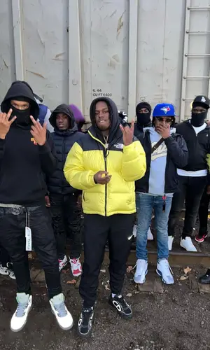 Duvy wearing The North Face jacket