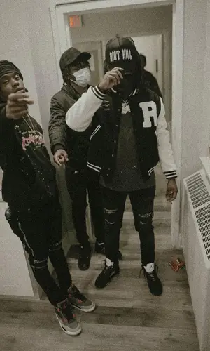Duvy wearing Amiri jeans