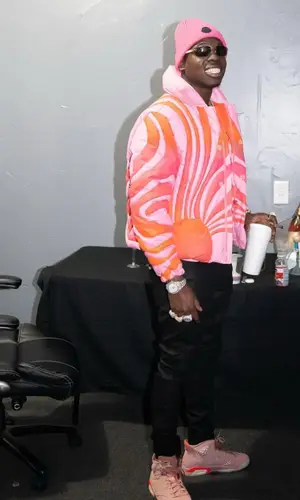 Bobby Shmurda wearing Moncler hat