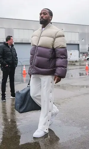 Tyrod Taylor wearing Rick Owens pants