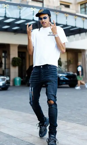 Dalano Banton wearing Gallery Dept. t-shirt
