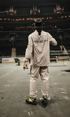 Burna Boy wearing Givenchy jacket