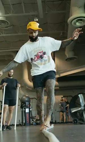 Odell Beckham Jr wearing Nike shorts