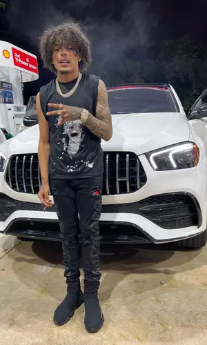 King Cid wearing Ricco Gioventu jeans