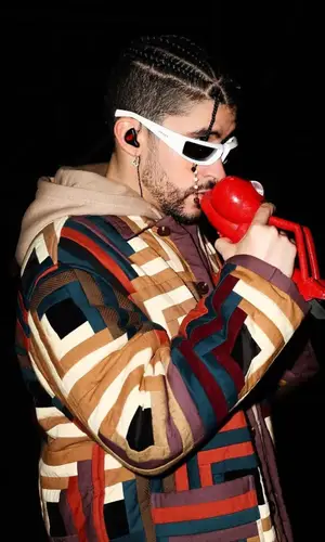 Bad Bunny wearing Prada eyewear