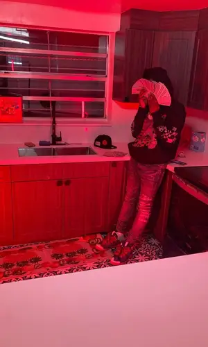 Lil Double 0’s Outfit in Rhude Hoodie, Amiri Jeans & Lanvin Sneakers (2023)