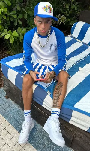 Central Cee wearing Chrome Hearts t-shirt