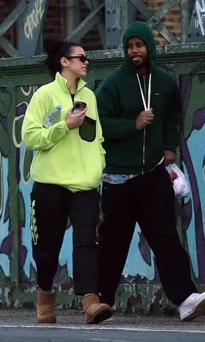 Dua Lipa wearing Ugg boots