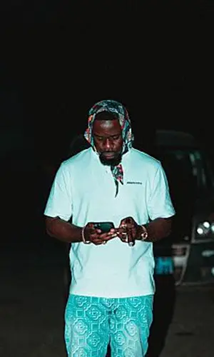 Sarkodie wearing Casablanca jeans