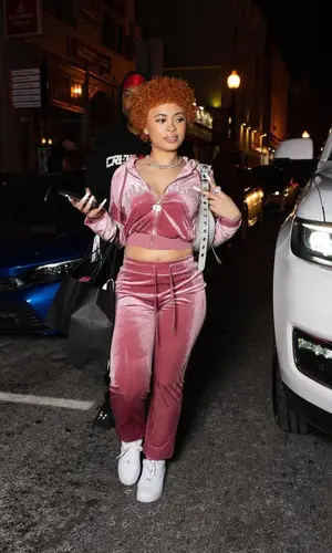 Ice Spice wearing Balenciaga bag