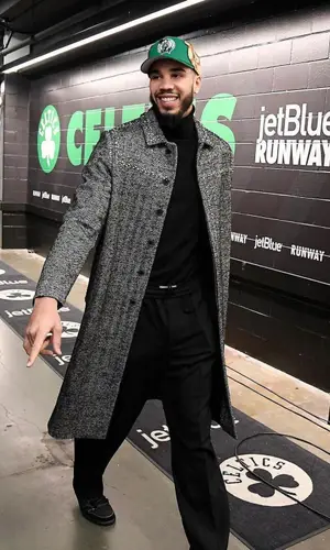 Jayson Tatum wearing Jon Stan cap