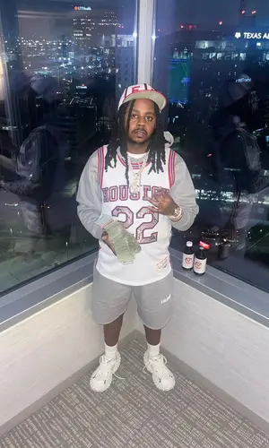 Babyface Ray wearing A Ma Maniere shorts