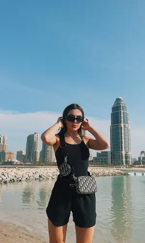 Jade Picon wearing Dior jersey