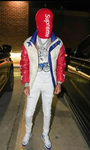 Nardo Wick wearing Supreme hat