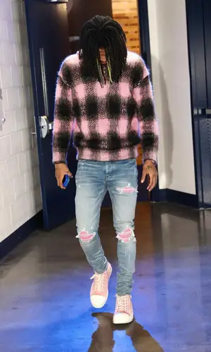 Ja Morant’s Outfit in Givenchy Hoodie, Amiri Jeans & Rick Owens Sneakers (2023)