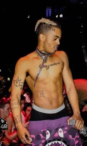 XXXTentacion wearing Bape shorts