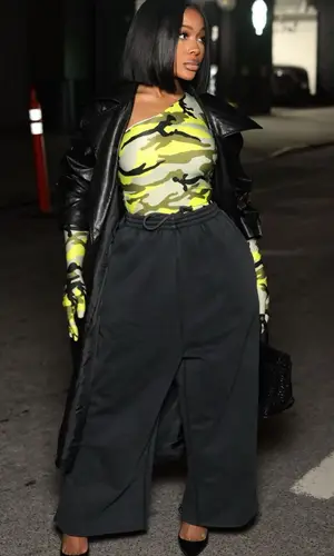 Jayda Wayda wearing Balenciaga pants
