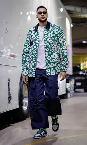 Ben Simmons wearing Nike sneakers