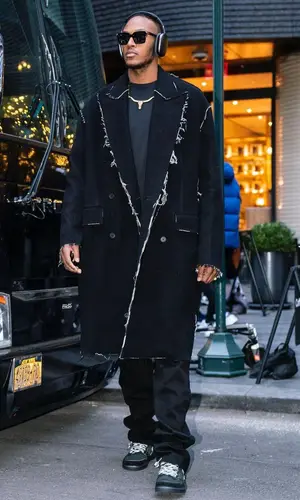 Myles Turner wearing Bottega Veneta eyewear