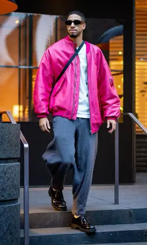 Tyrese Haliburton wearing Prada sandal