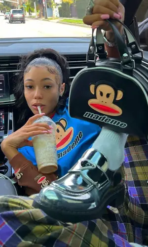 Coi Leray wearing Mademe pants