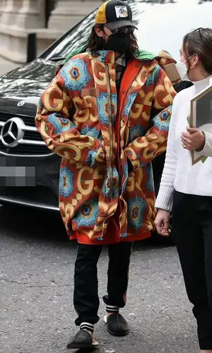 Jared Leto wearing Gucci jacket