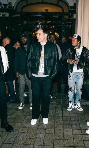 Gervonta Davis’ Outfit in Kapital Jacket, Maison Mihara Yasuhiro Sneakers & Chrome Hearts Hat (2023)