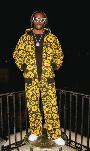 Lil Dann’s Outfit in Carhartt Jacket, Nike Sneakers & Marni Eyewear (2023)