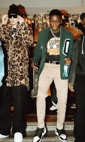 Tyler Herro wearing Celine jacket
