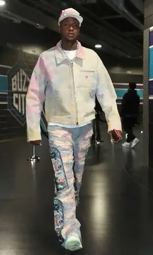 Terry Rozier wearing Who Decides War jeans