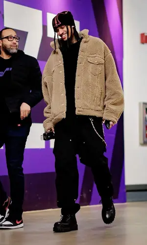 Jordan Clarkson’s Outfit in Balenciaga Jacket & Chrome Hearts Hat (2023)