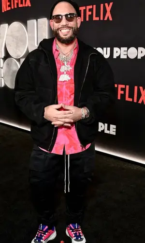 DJ Drama wearing Dior shirt