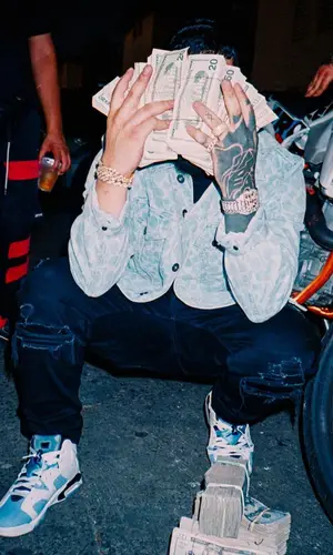 Yovngchimi wearing Jordan sneakers
