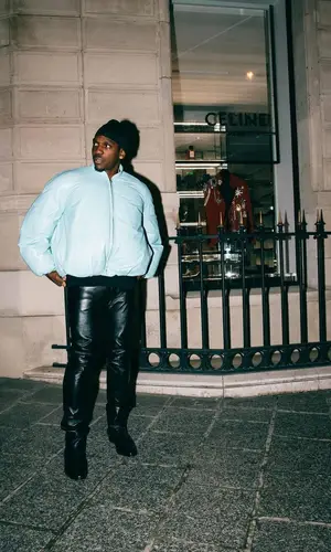 Pusha T wearing Saint Laurent boots