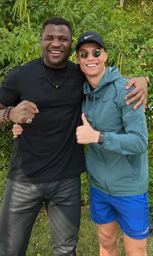 Cristiano Ronaldo wearing Nike hoody