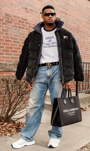 JuJu wearing Dolce & Gabbana bag