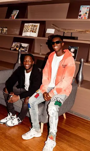 Eddie Nketiah wearing Lifted Anchors jeans