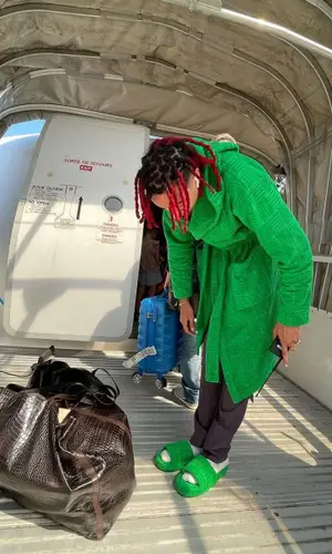 Ghali wearing Medea bag
