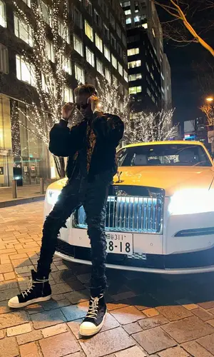 Jnr Choi wearing Rick Owens jeans