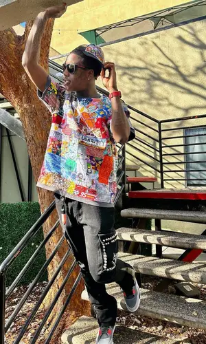 Famous Dex wearing Section 8 pants