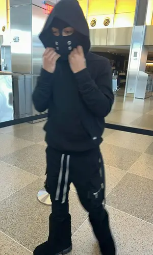 Lil Meech wearing Rick Owens hoody