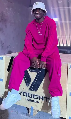 TBJZL wearing Off-White sneakers