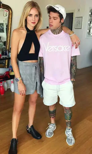 Fedez wearing Balenciaga cap