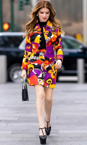 Anna Kendrick wearing Moschino jacket