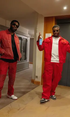 Michael Dapaah wearing Off-White sneakers