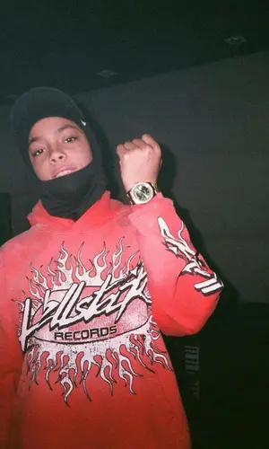 SugarHill Ddot wearing Hellstar hoody